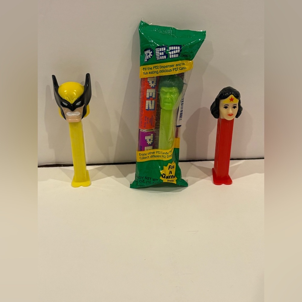 Super Hero Pez Dispenser Lot of Three